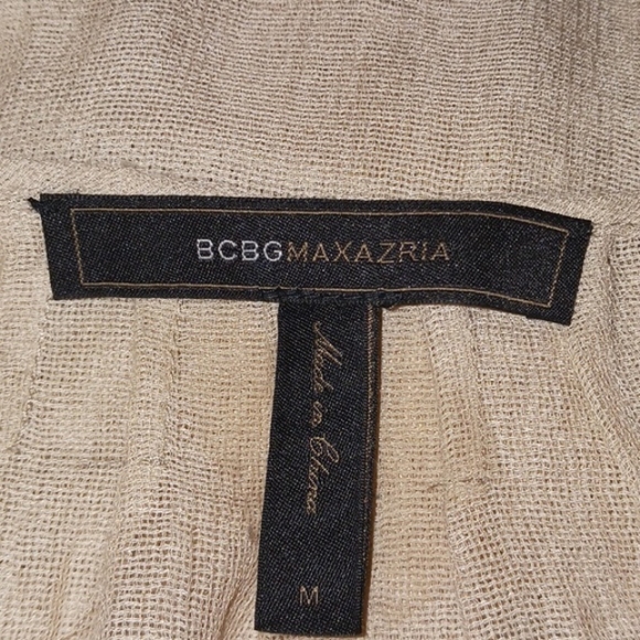 BCBGMaxAzria "Nettie" Ruffled Bib Sheer Sleeveless Blouse in Size M - Picture 4 of 6